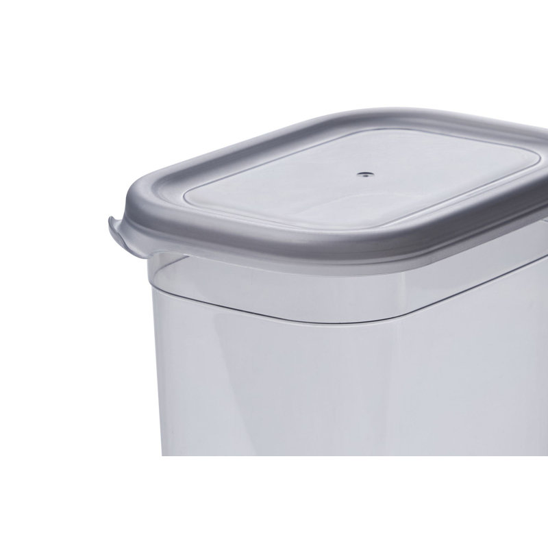 Ensemble de boîte de rangement durable (10 pièces), couleur anthracite, 5 boîtes: 5,5 x 5,5 x 4,0 pouces (39,0 oz liq.), 5 boîtes: 4,1 x 4,1 x 3,5 pouces (50,7 oz liq.) | 100% plastique sans BPA, va au lave-vaisselle, idéal pour organiser la maison e
