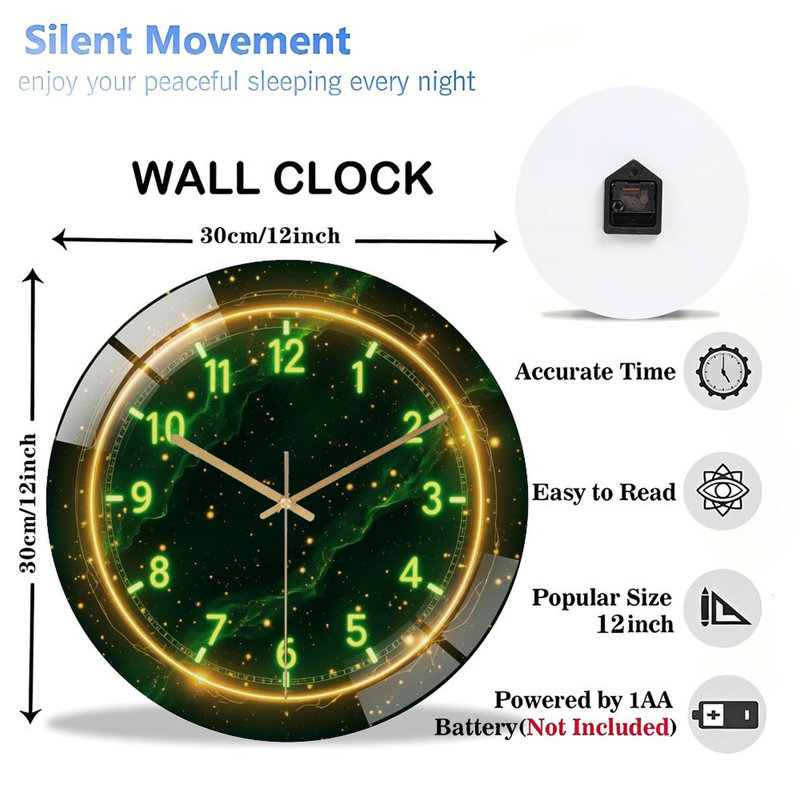 Horloge murale 12 po