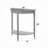 Justino Gray Finish Console Table