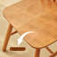 Table ronde en bois de cerisier-106973622-106973623