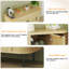 Buffet 47,2 "en rotin avec tablette réglable
