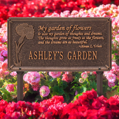 Dianthus Personalized Garden Sign