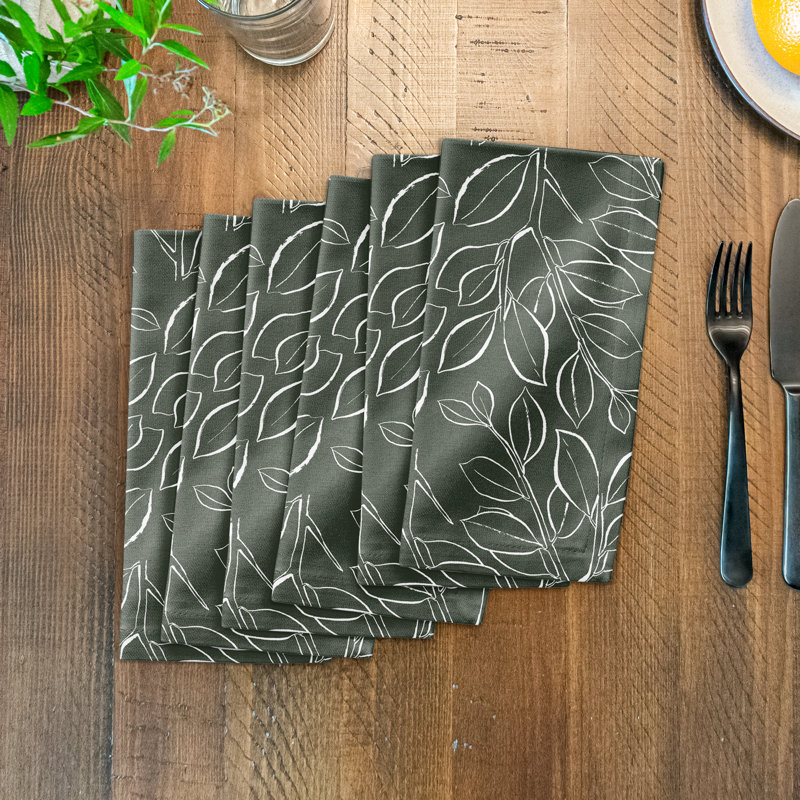 Dieneke Cotton Floral Square Napkin