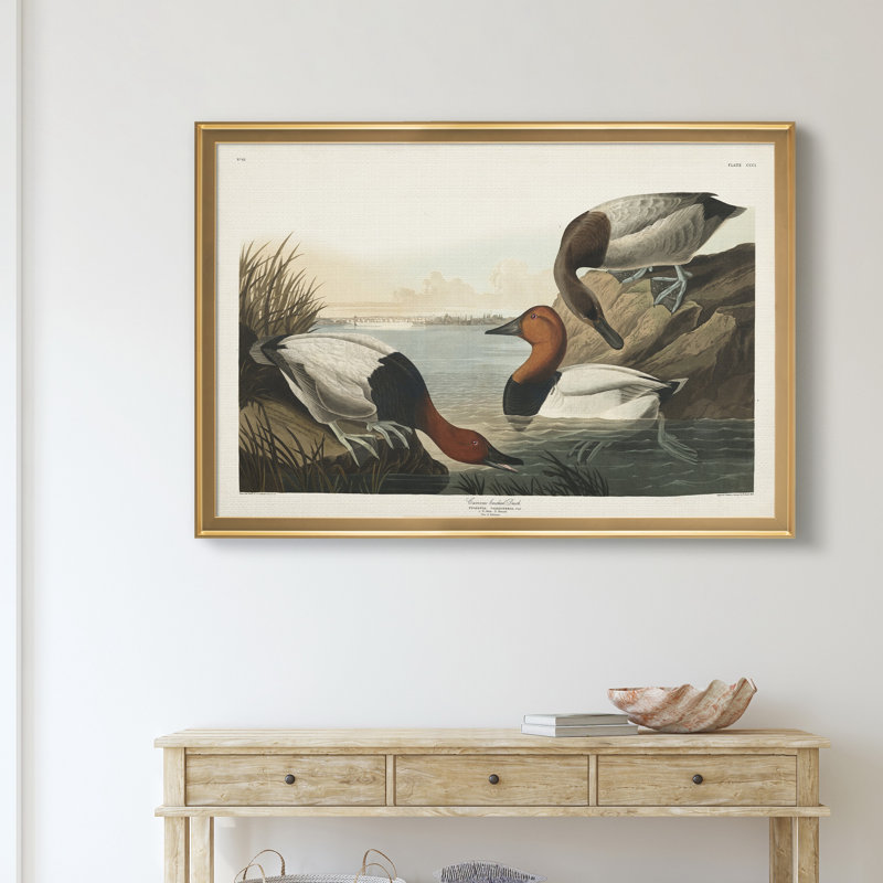 Impression sur toile, "Backed Duck", Doré, H 26,5 po x l 36,5 po x P 1,5 po