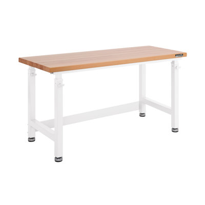 Seville Classics UltraHD Adjustable Height Workbench, 60" W x 24" D x 28.5" - 42" H