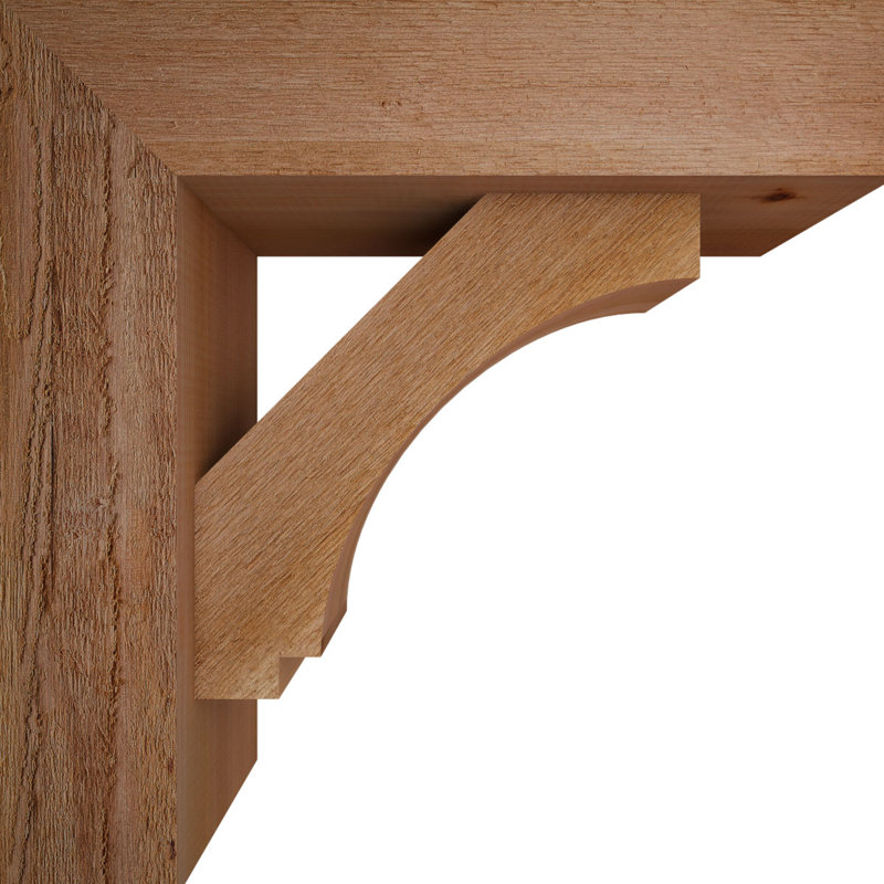 Support de bloc impérial avec entretoise décalée, 20 po x 20 po, Cèdre rouge occidental de l 6 po (scié brut)