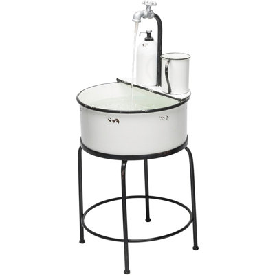 Indoor/Outdoor Floor Antique Metal Sin...