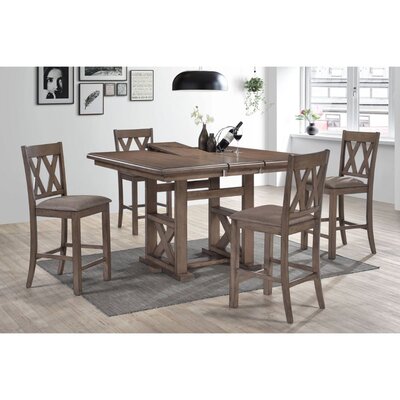 Cumberbatch Counter Height Butterfly Leaf Dining Set -  Rosalind Wheeler, BE67209AC0E141ACB261F58169D3B2FA