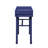 Metal Vanity Desk With One Drawer, Blue-1208836214