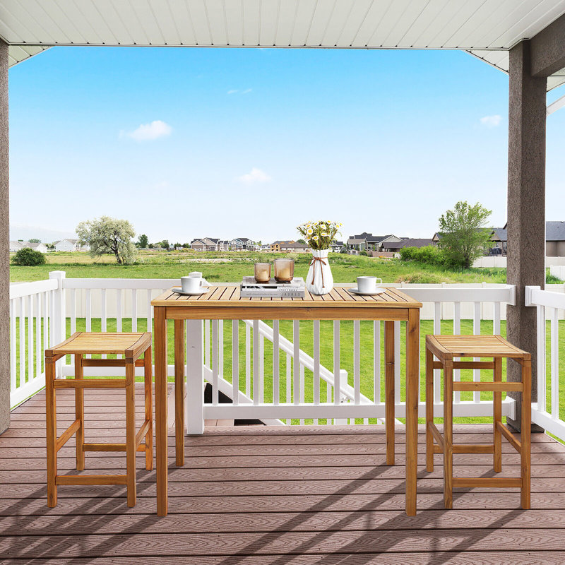 Ourania Rectangular Teak Outdoor Dining Table