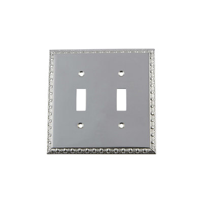 Egg and Dart 2-Gang Toggle Light Switch Wall Plate