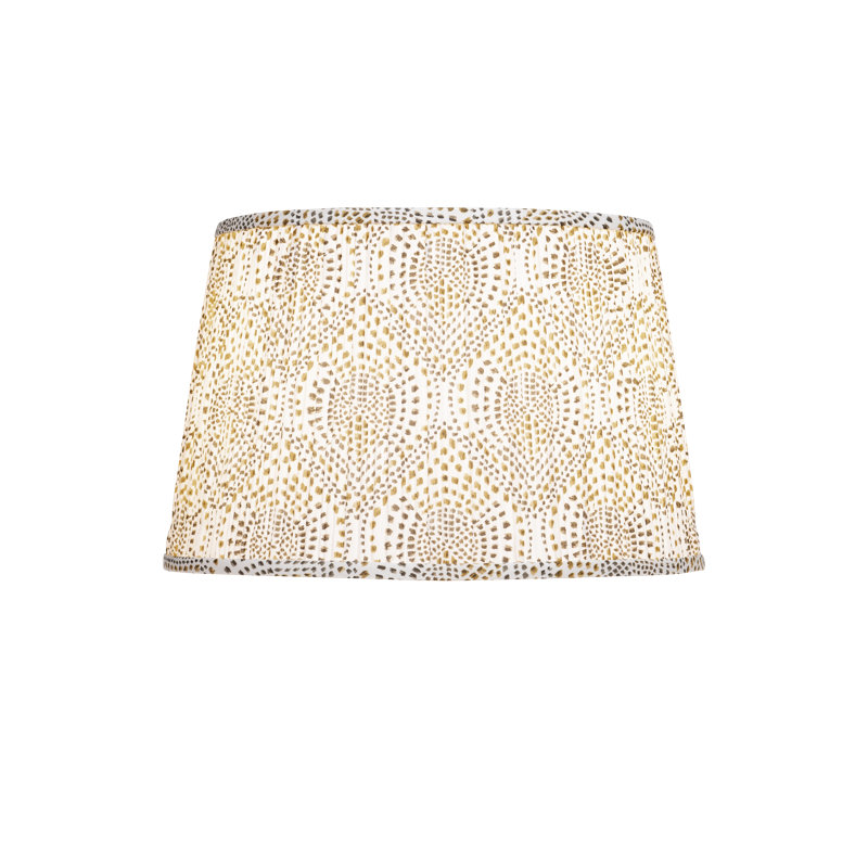 Lenore Empire Lamp Shade, Gold/Brown/Ivory