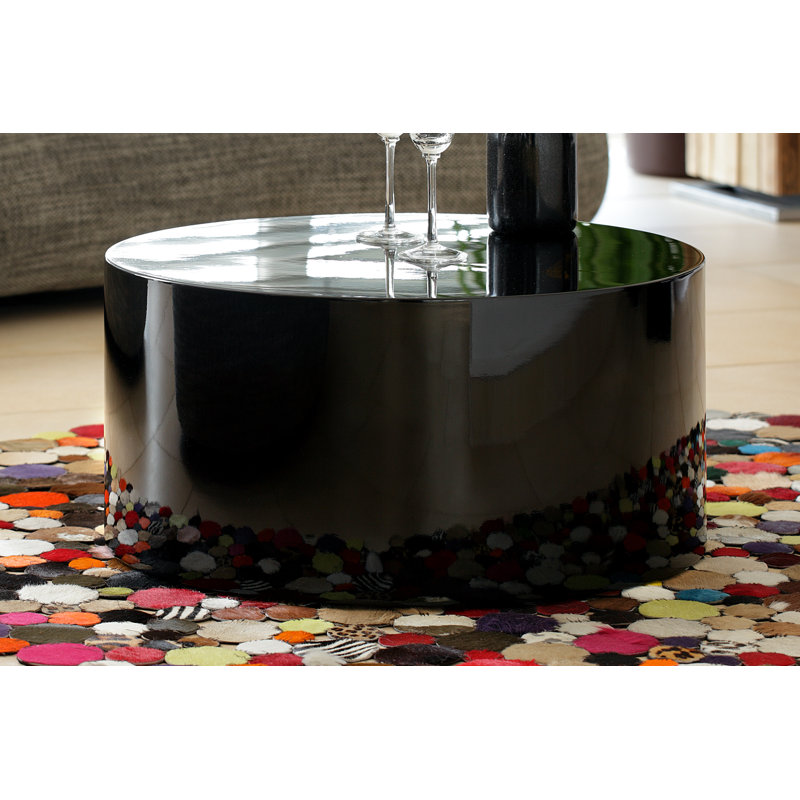 Artur Drum Coffee Table, Black