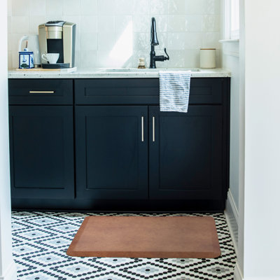 Happy Feet Leather Anti-Fatigue Non-Skid Kitchen Mat