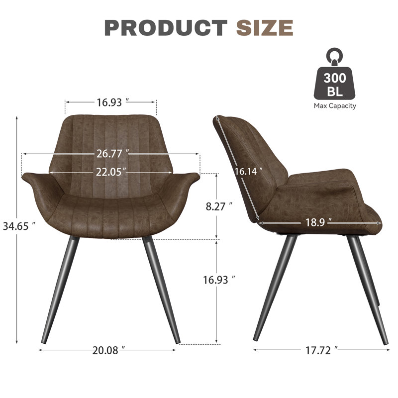 Chaises de salle à manger modernes: conceptions épurées pour les espaces de salle à manger contemporains, Brun