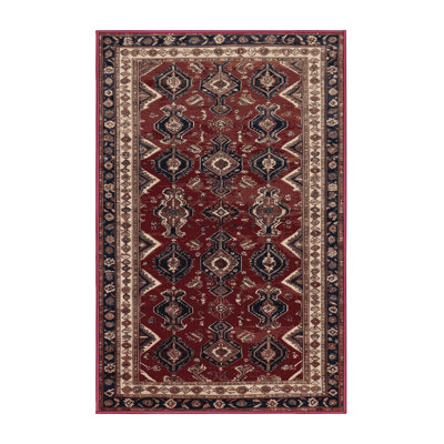 Machine Washable Persian Brown Area Rug