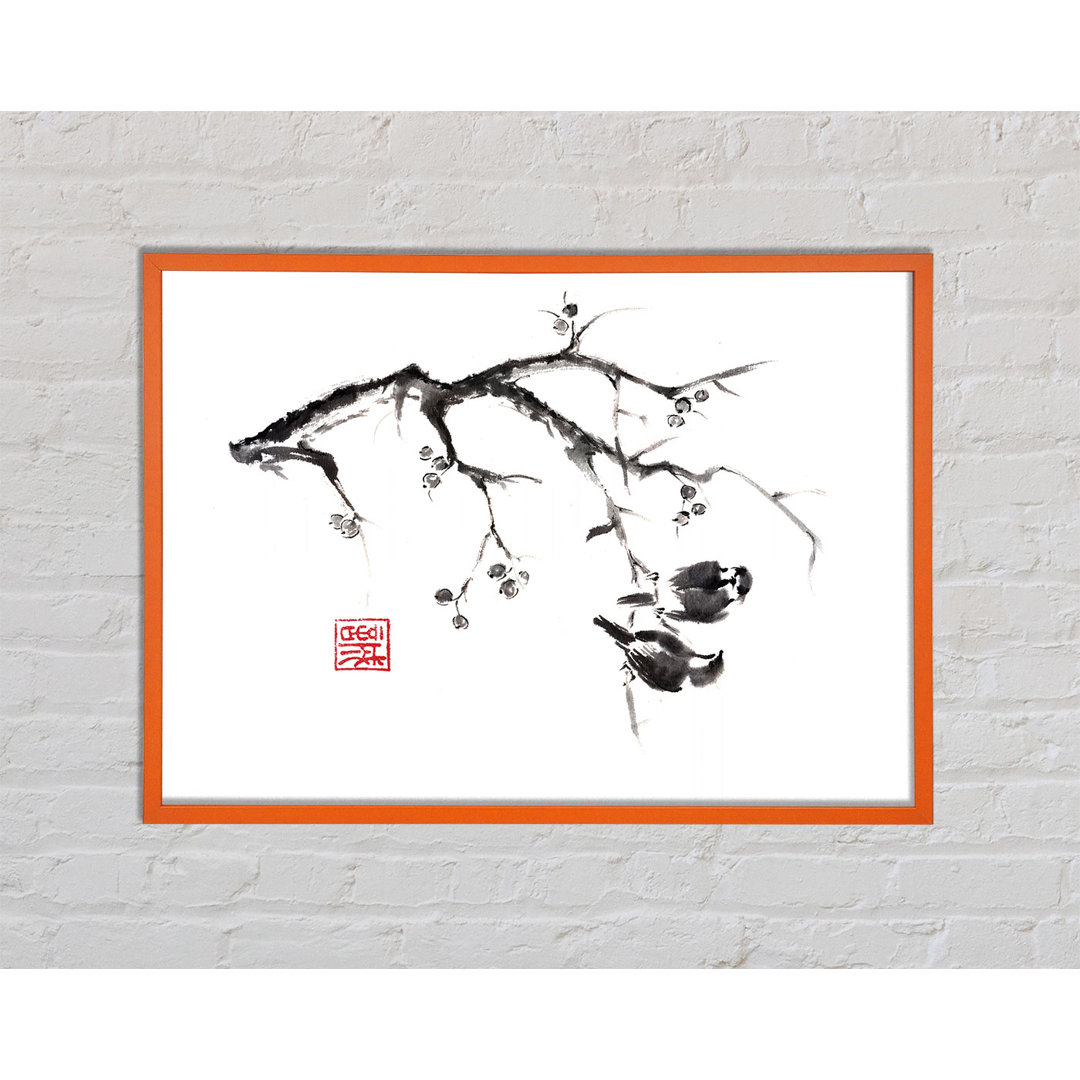 Gerahmtes Poster Aimon Chinese Birds In The Branch