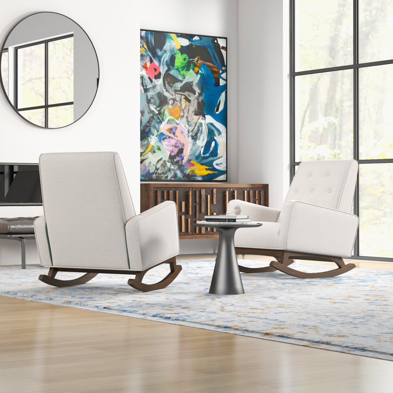 Chaise berçante, Blanc