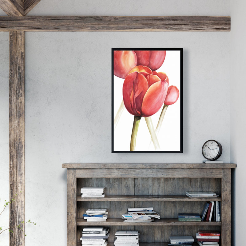 " Blossoming Tulips Closeup "