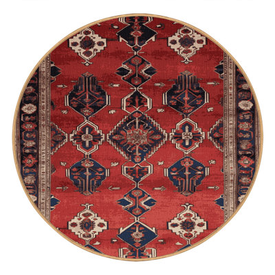 Machine Washable Persian Brown Area Rug