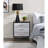 3 Nightstand In Black, Silver And Gold - Sleek Functional Bedroom Storage Enhancing Style