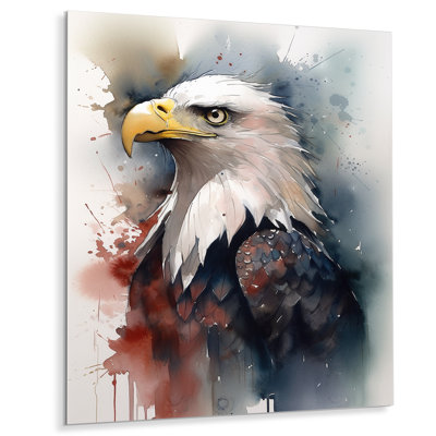 Portrait d'aigle II - aigle, art mural en métal