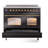 ILVE Nostalgie II Series 40 inch Induction Range with 6 Induction Elements (Glass Door)-99299269