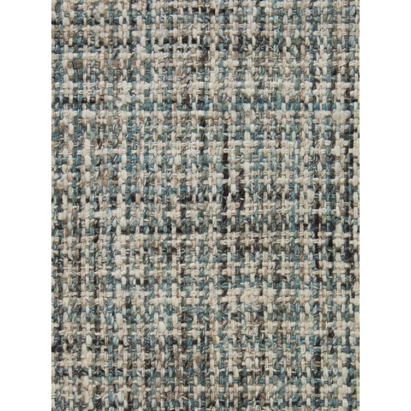 Tapis rectangulaire Struttura en kaki turquoise ivoire, Rectangle de 10 pi x 14 pi