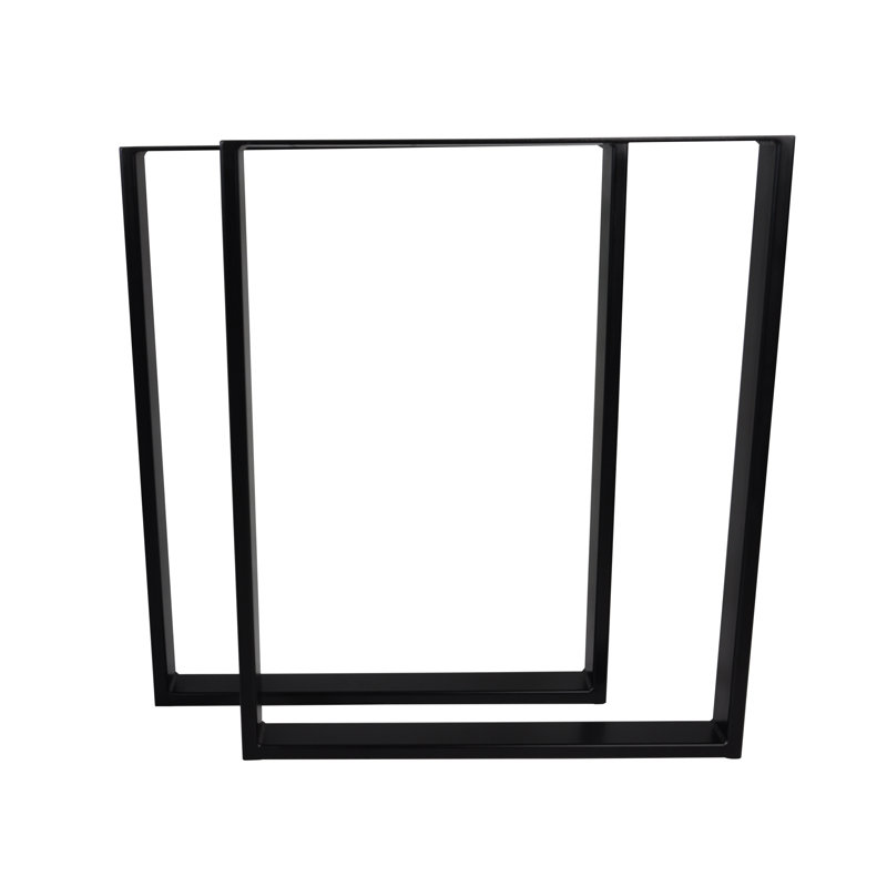 Hower Table Leg, 72cm H x 60cm W x 6cm D, Black