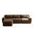Tissu brun / fausse fourrure / nounours