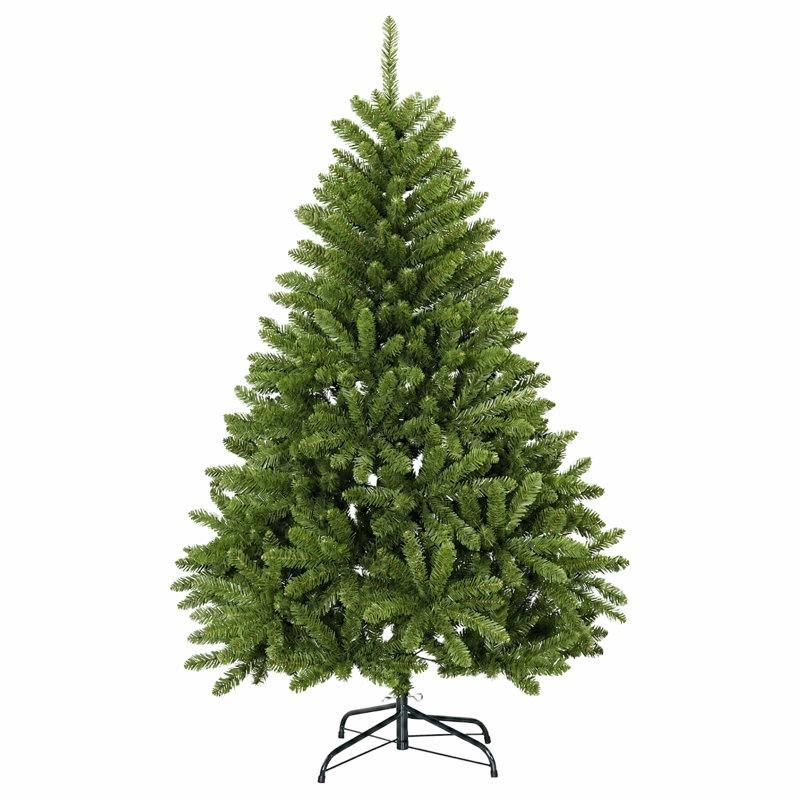 Christmas Tree, Ø 177 x 300 cm, with 300 LEDs&silver balls, Dark Green
