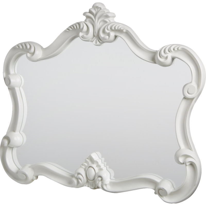 Brodee Resin Modern & Contemporary Accent Mirror, White