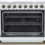 Cuisinière électrique autoportante 36 po Forno Paolo, 5,44 pieds cubes, four à convection véritable, écoénergétique-113696757