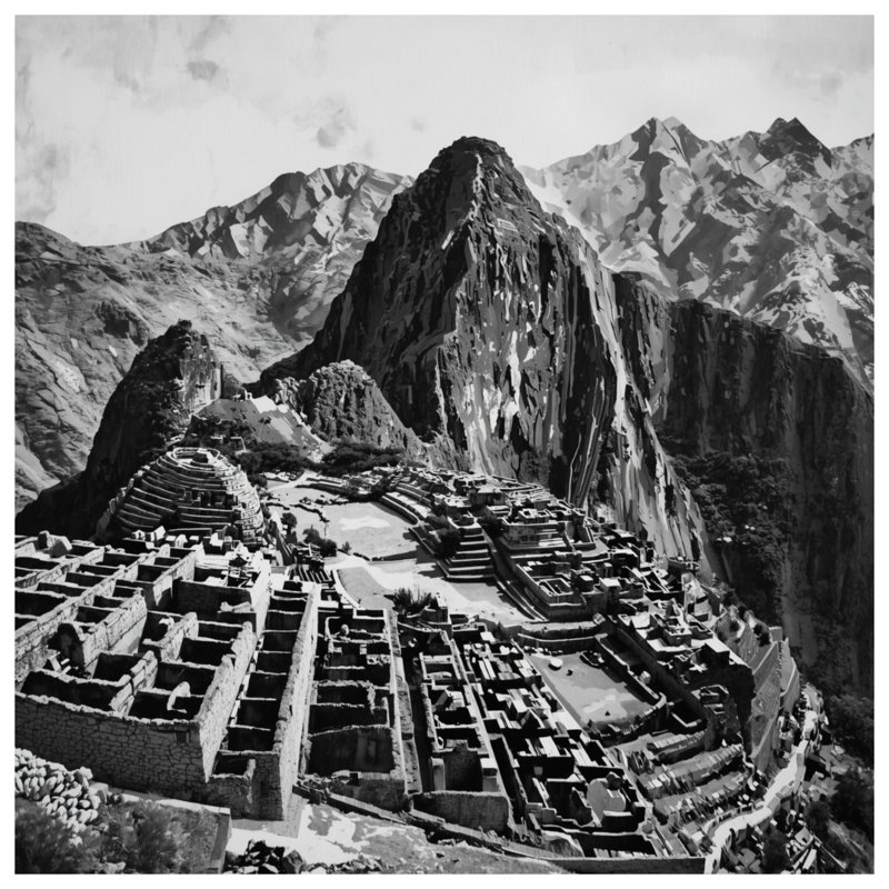 Coussins Machu Picchu, 26 x 26 pouces