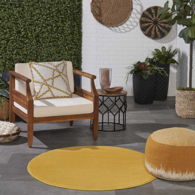 Tapis jaune uni Mullican Sandy