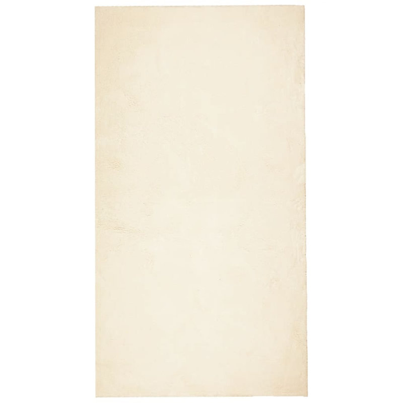 Rug "HUARTE" Short Pile Soft and Washable Cream, Rectangle 60 x 110cm