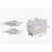 Changing Table Modern Dresser With Wide Table Top,  3Drawers, White Drawer Dresser