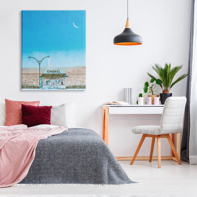 Vitrine Glam Brand Store par Kim Curationa - Peinture, H 48 po x l 36 po x P 1,5 po, Toile tendue