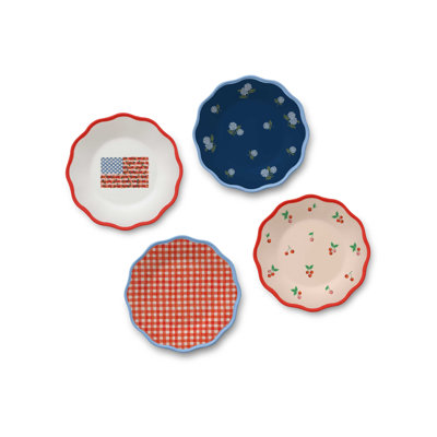 Americana 8.5'' Melamine Salad Or Dessert Plate , Set of 4