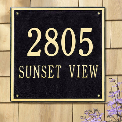 2-Line Wall Address Plaque