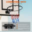 Jante de basketball solide à double ressort de basket-ball, 18 po en acier pour intérieur et extérieur noir