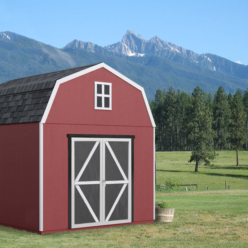 Braymore 10 ft. W x 14 ft. D Wood Storage Shed With Floor, No