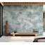 Murale abstraite pelez et collez - Impression menthe-1283733463
