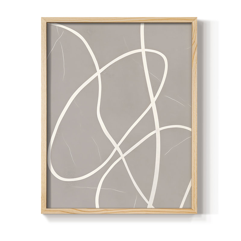 ABSTRACT Series DLxxxviii, reproduction encadrée - bois massif, H 30 po x l 24 po