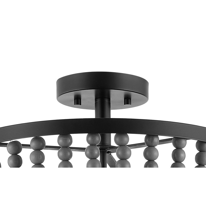 Plafonnier semi-encastré 3 lumières 16 po