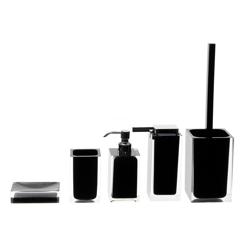 Ensemble d’accessoires de salle de bain 5 pièces Currahee, Noir
