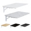 Black Folding Wall-Mounted Drop-Leaf Table