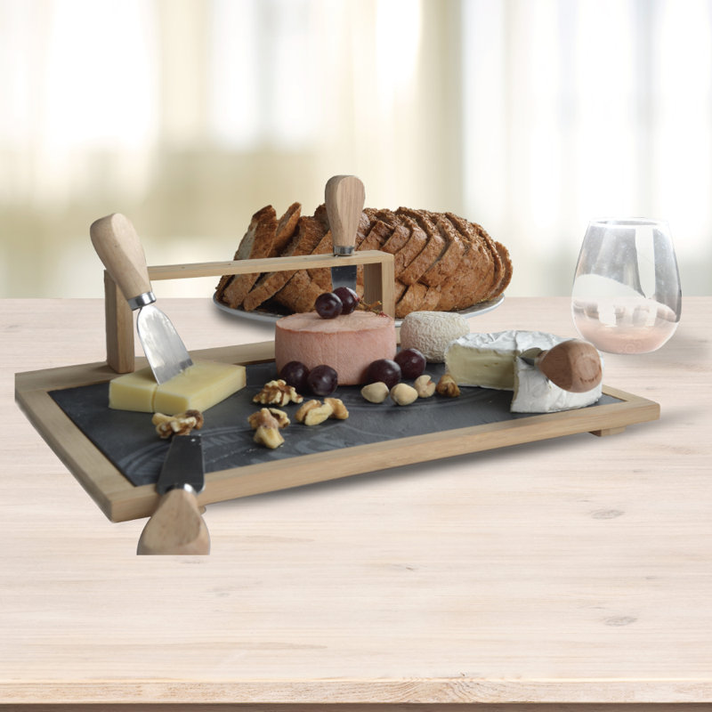 Gracie Oaks Hymera Bamboo Tray