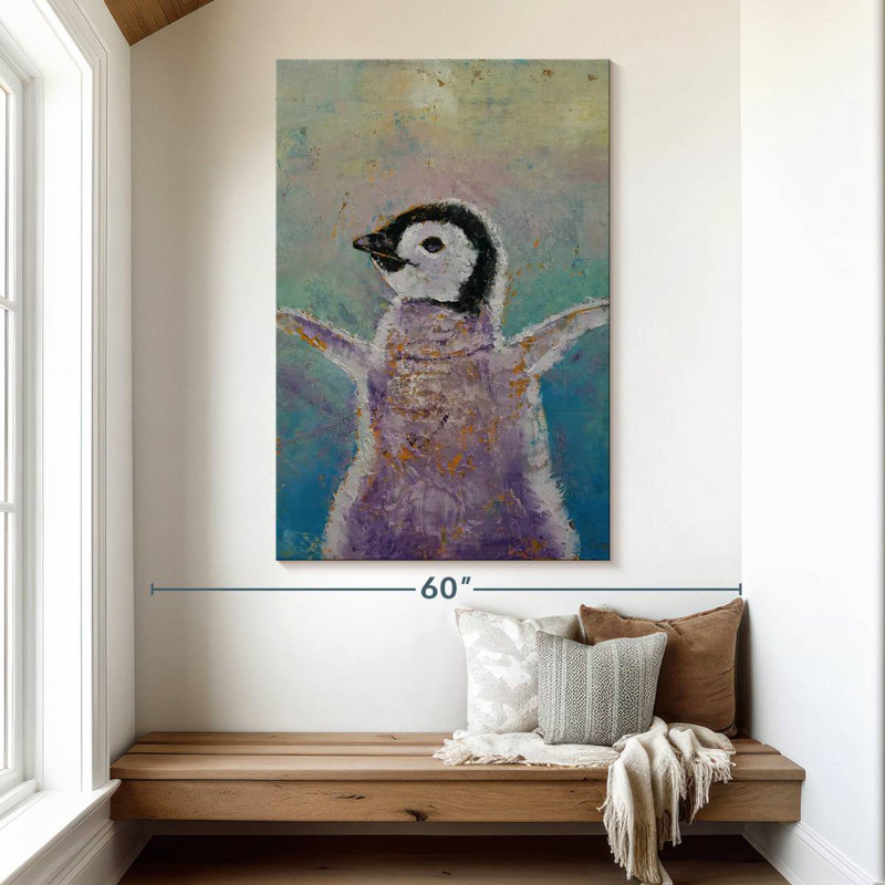 Brampt Baby Penguin, 51" H x 34" W