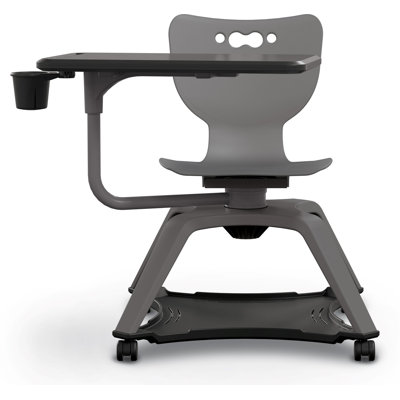 Hierarchy Enrol Tablet Arm Desk Chair with Cup Holder and Soft Casters